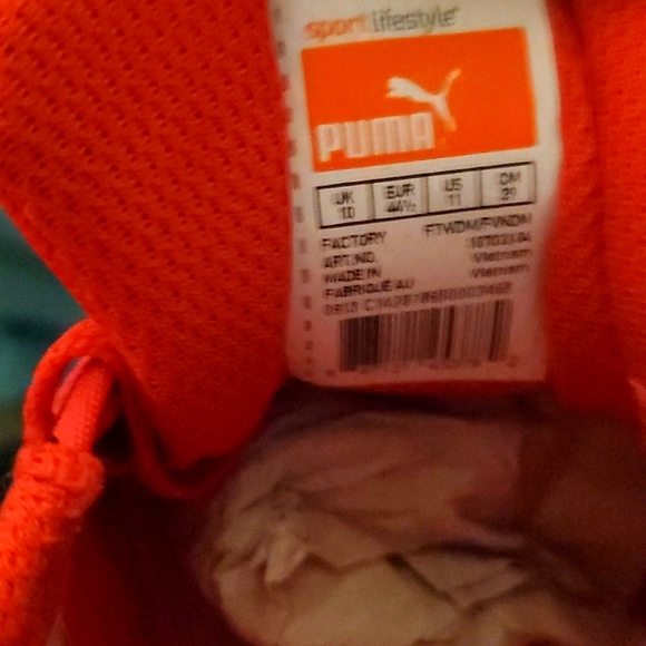 Puma Red/Yellow Track Shoes Men's Size 11 New In Box - Picture 7 of 7